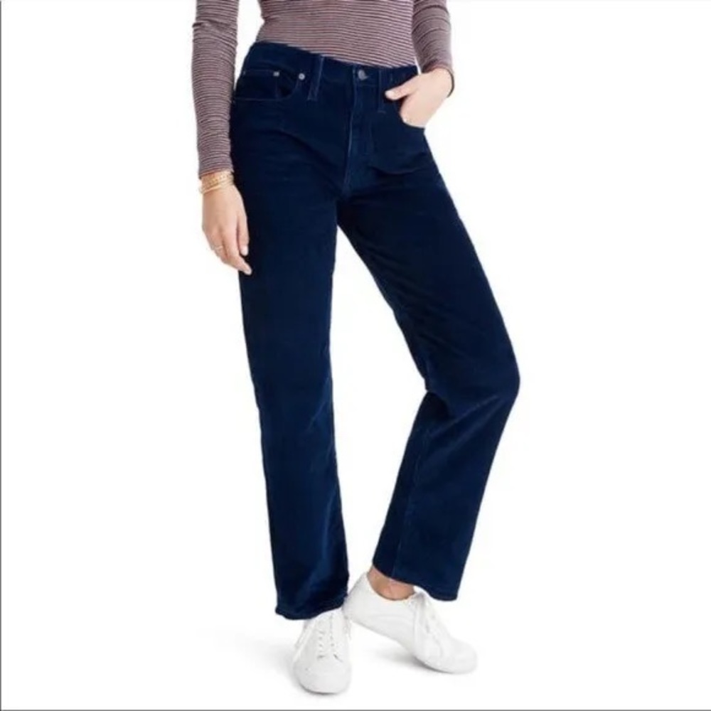 Madewell, The Dad Jean Corduroys, Blue